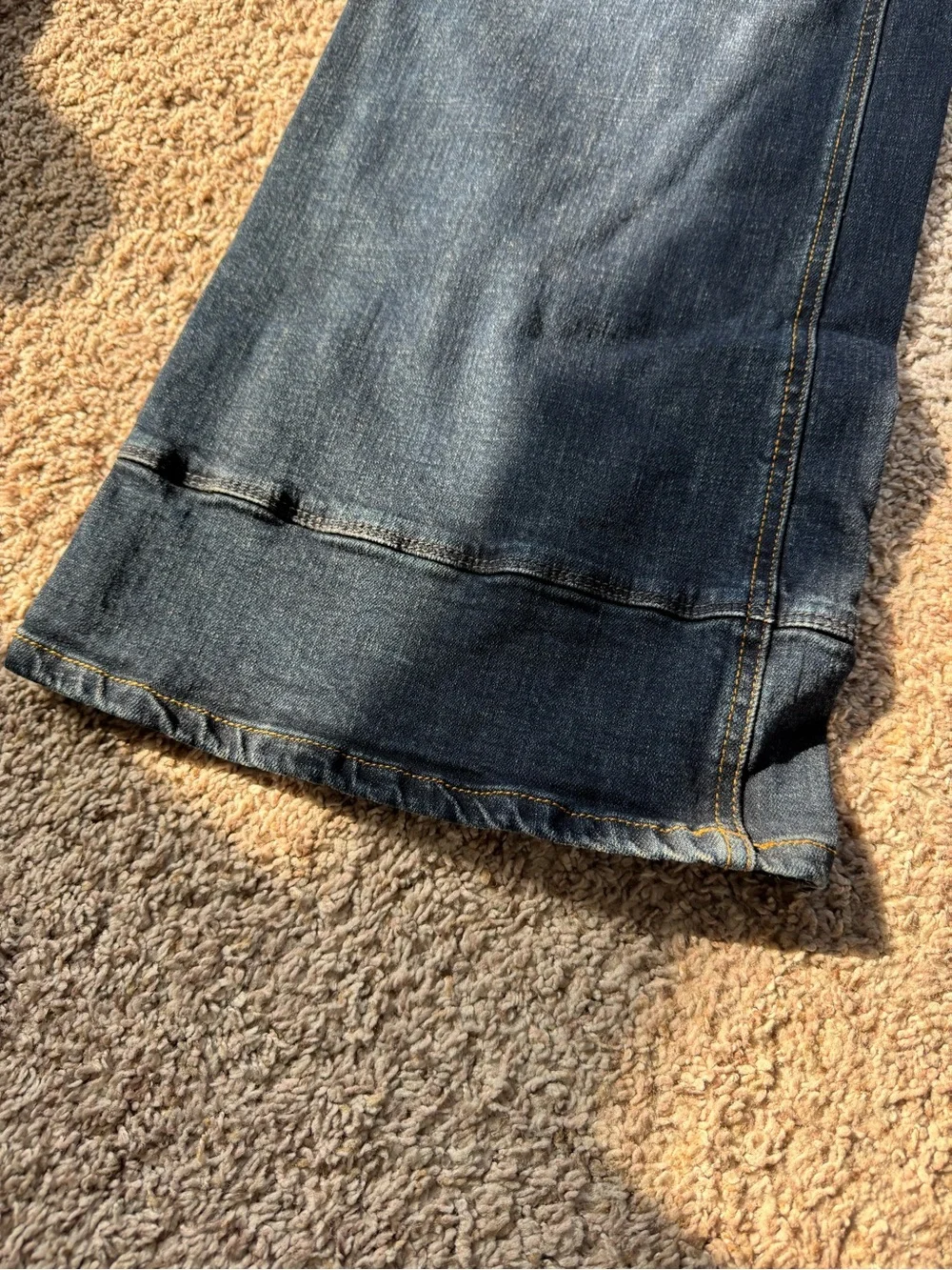 Free People Women's Dark Blue Boot Cut Jeans